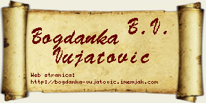 Bogdanka Vujatović vizit kartica